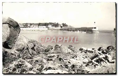 Cartes postales moderne Saint Quay Portrieux Le Port et le Phare vus du Port Leu