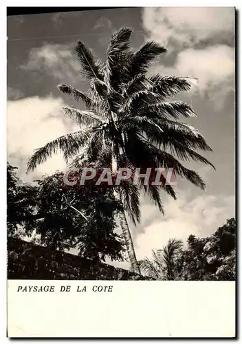 Moderne Karte Paysage De La Cote Madagascar