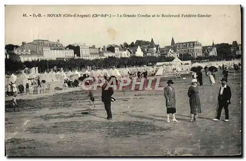 Ansichtskarte AK Royan La Grande Conche et le Boulevard Frederic Garnier