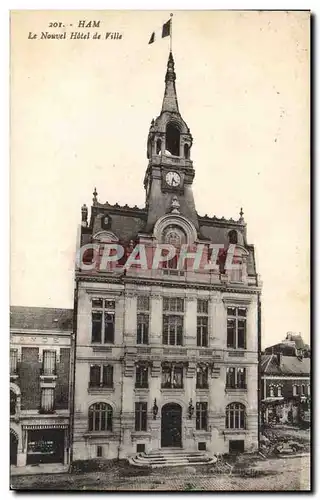 Cartes postales Ham Le Nouvel Hotel de Ville