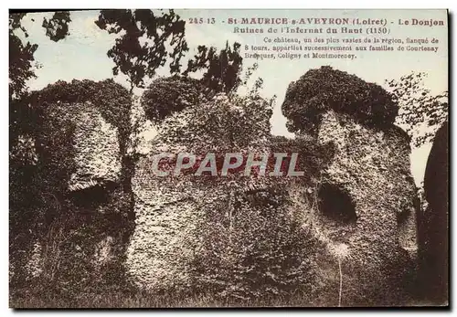Cartes postales St Maurice Aveyron Ruines de l&#39Infernat du Haut Le donjon