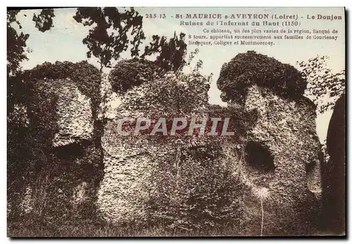 Cartes postales St Maurice Aveyron Ruines de l'Infernat du Haut Le donjon
