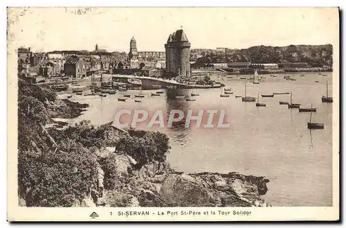 Cartes postales St Servan Le Port St Pere et la Tour Solidor