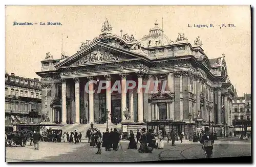 Cartes postales Bruxelles La Bourse