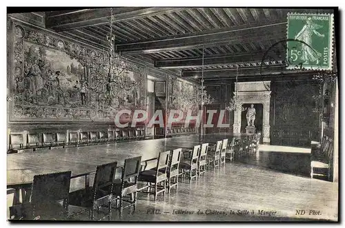 Cartes postales Pau Interieur du Chateau la Salle a Manger