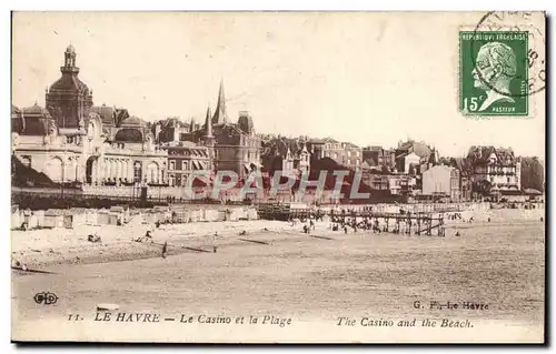 Cartes postales Le Havre Le Casino et la Plage