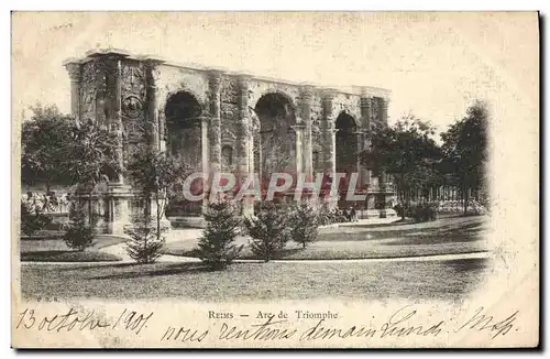 Ansichtskarte AK Reims Arc de Triomphe