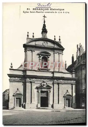 Ansichtskarte AK Besancon Historique Eglise Saint Maurice