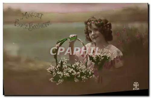 Cartes postales Fantaisie Enfant Muguet