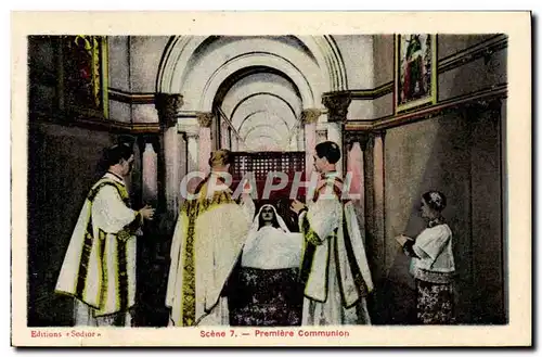 Cartes postales Bernadette Premiere Communion