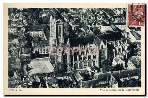 Cartes postales Troyes Vue aerienne Sur la Cathedrale