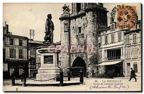 Cartes postales La Rochelle Statue de L&#39Amiral Duperre