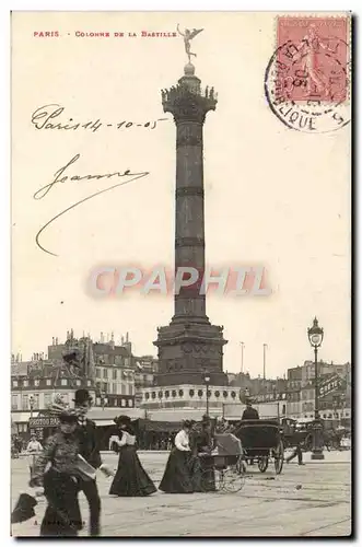 Cartes postales Paris Colonne De La Bastille