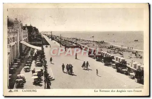 Ansichtskarte AK Cabourg La Terrasse des Anglais Vers l&#39Ouest