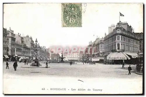 Cartes postales Bordeaux Les Allees de Tourny Gobineau