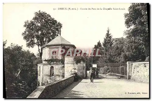 Ansichtskarte AK Dreux Entree du Parc de la Chapelle Saint Louis