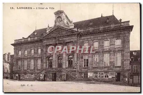 Cartes postales Langres L'Hotel de Ville