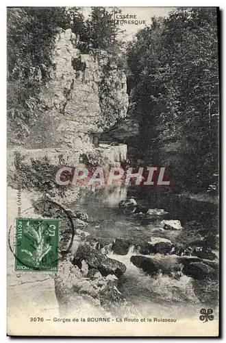 Ansichtskarte AK Gorges de la Bourne La Route et le Ruisseau