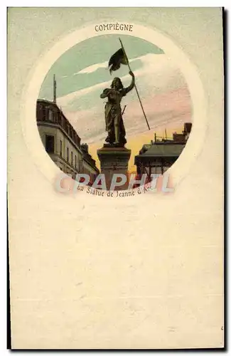 Cartes postales Compiegne Statue de Jeanne d'Arc