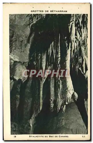 Ansichtskarte AK Stalactite Du Bec De Canard Grottes de Betharram