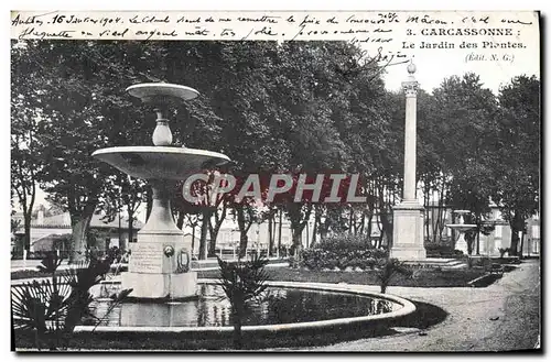Cartes postales Carcassonne Le Jardin des Plantes