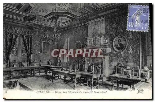 Cartes postales Orleans Salle des Seances dyu Conseil Municipal