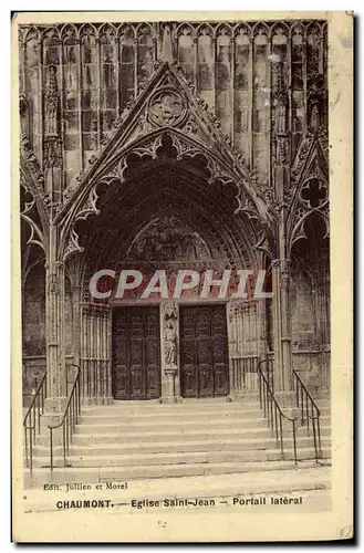 Cartes postales Chaumont Eglise Saint Jean portail lateral