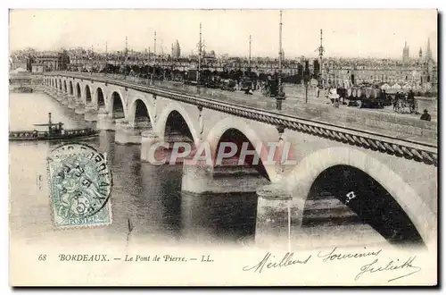 Cartes postales Bordeaux Le Pont de Pierre