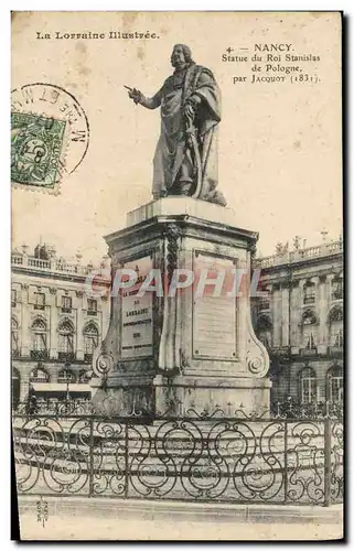 Cartes postales Nancy Statue du Roi Stanislas De Pologne