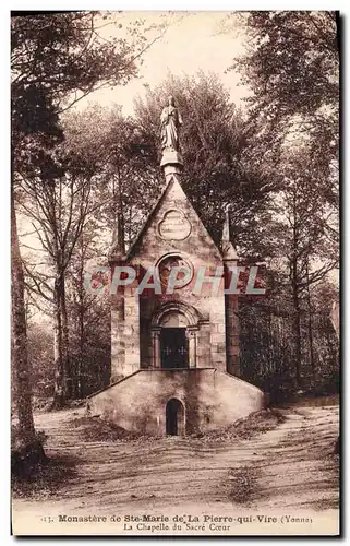 Cartes postales Monastere de Ste Marie de la Pierre Qui Vire La chapelle du Sacre Coeur