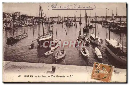 Cartes postales Royan Le Port Vue Generale Bateaux