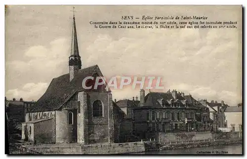 Cartes postales Sens Eglise Paroissile de Saint Maurice