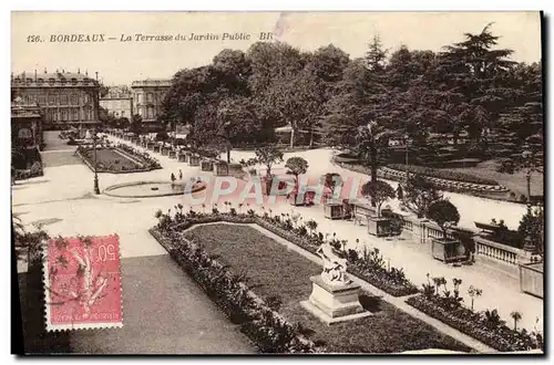 Cartes postales Bordeaux La Terrasse du Jardin Public