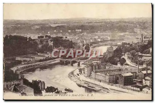 Cartes postales Lyon Vue Generale Sur Vaise et le Mont d&#39Or