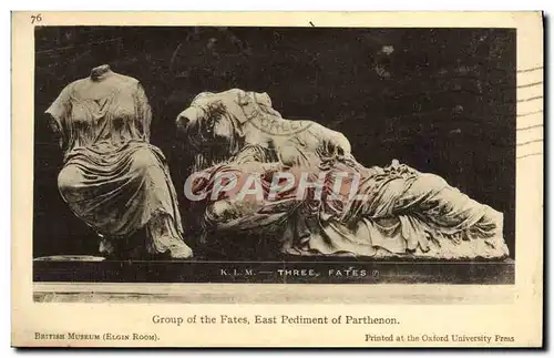 Cartes postales Group of the Fates East Pediment of Parthenon