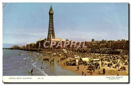 Cartes postales moderne Central Beach Blackpool
