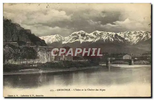 Cartes postales Grenoble L&#39Isere et la Chaine des Alpes