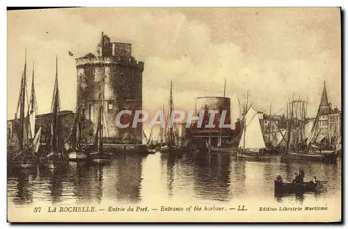 Cartes postales La Rochelle Entree du Port Bateaux