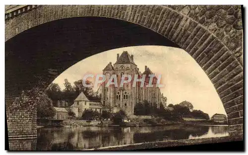 Ansichtskarte AK L&#39Abbaye St Pierre de Solesmes Vue Sous le Pont