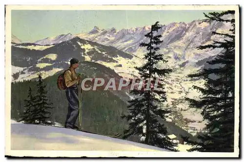 Cartes postales Ski