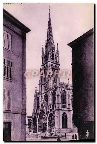 Ansichtskarte AK Nancy La Ville Aux Portes D&#39Or Basilique Saint Epvre et Statue Rene II Vue prise de la Rue Tr