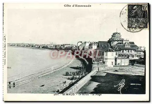 Cartes postales St Malo Le Sillon La Plage