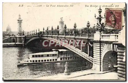 Cartes postales Paris Le pont Alexandre III