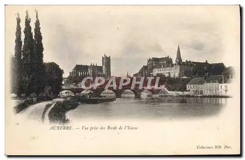 Cartes postales Auxerre Vue Prise au Bord de L'Yonne