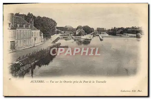 Cartes postales Auxerre Vue Sur les Orceries Prise du Pont de la Tournelle