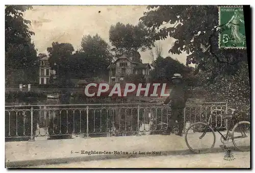 Cartes postales Enghien les Bains le Lac du Nord Velo Cycle