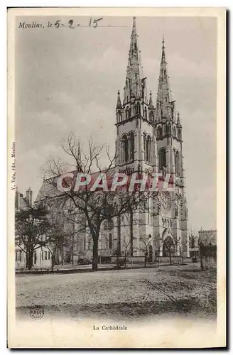 Cartes postales Moulins La cathedrale