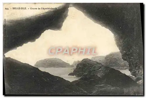 Cartes postales Belle Isle Grotte de l'apothicaire