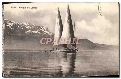 Cartes postales Barque du Leman Bateau