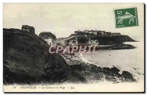 Cartes postales Granville Le Casino et la Plage